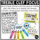 Spring Music Centers BUNDLE Spring Treble Clef Worksheets Music Games Sub Plans