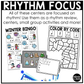 Winter Music Centers BUNDLE #1 Winter Rhythm Worksheets Music Games Sub Plans