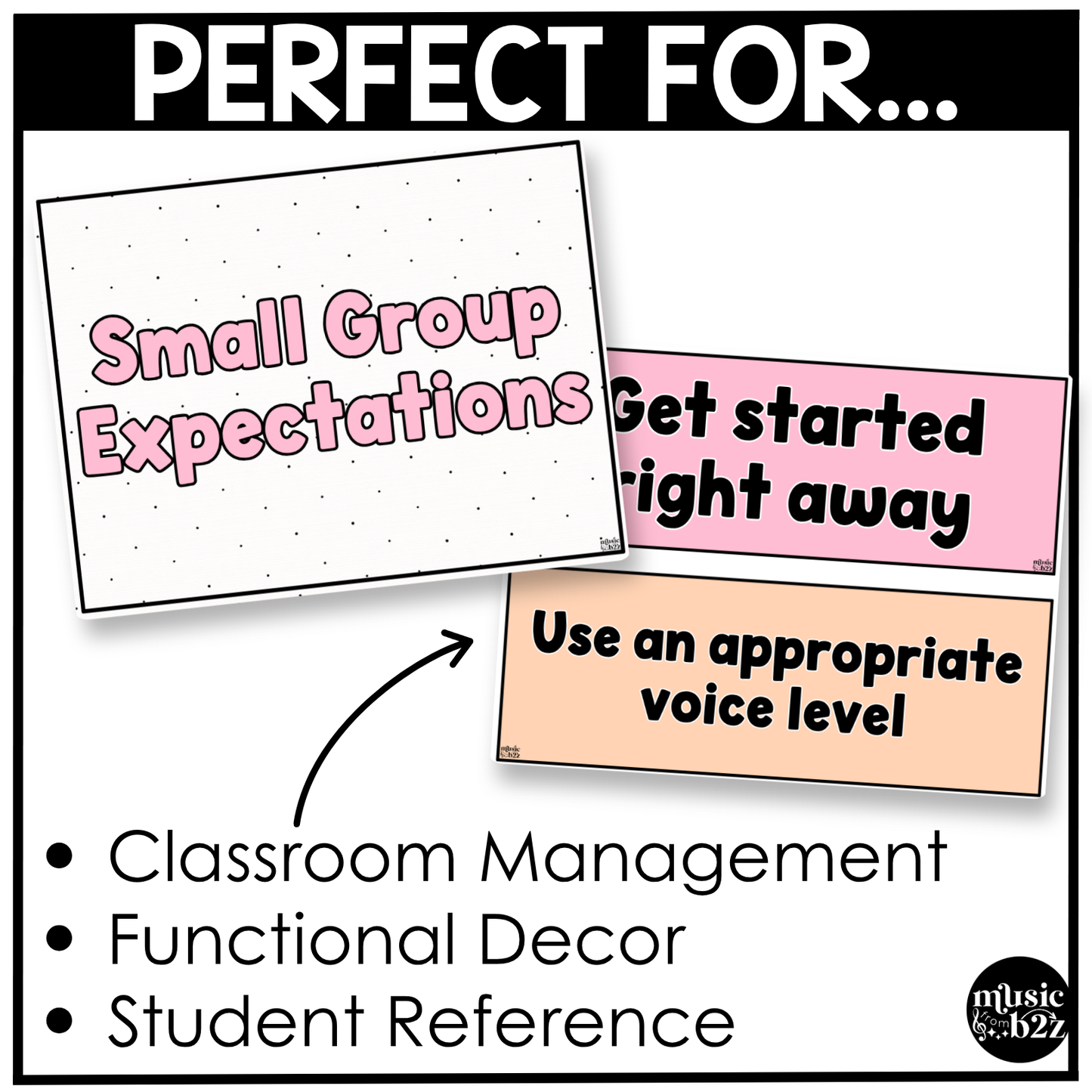 Pastel Music Rules & Expectations Posters Elementary Music Classroom Decor