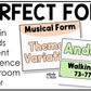 Pastel Music Tempo & Form Posters Elementary Music Classroom Decor Editable