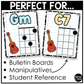Pastel Composition Ukulele Chord Charts Posters Elementary Music Classroom Decor