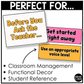 Bright Music Rules & Expectations Posters Elementary Music Classroom Decor