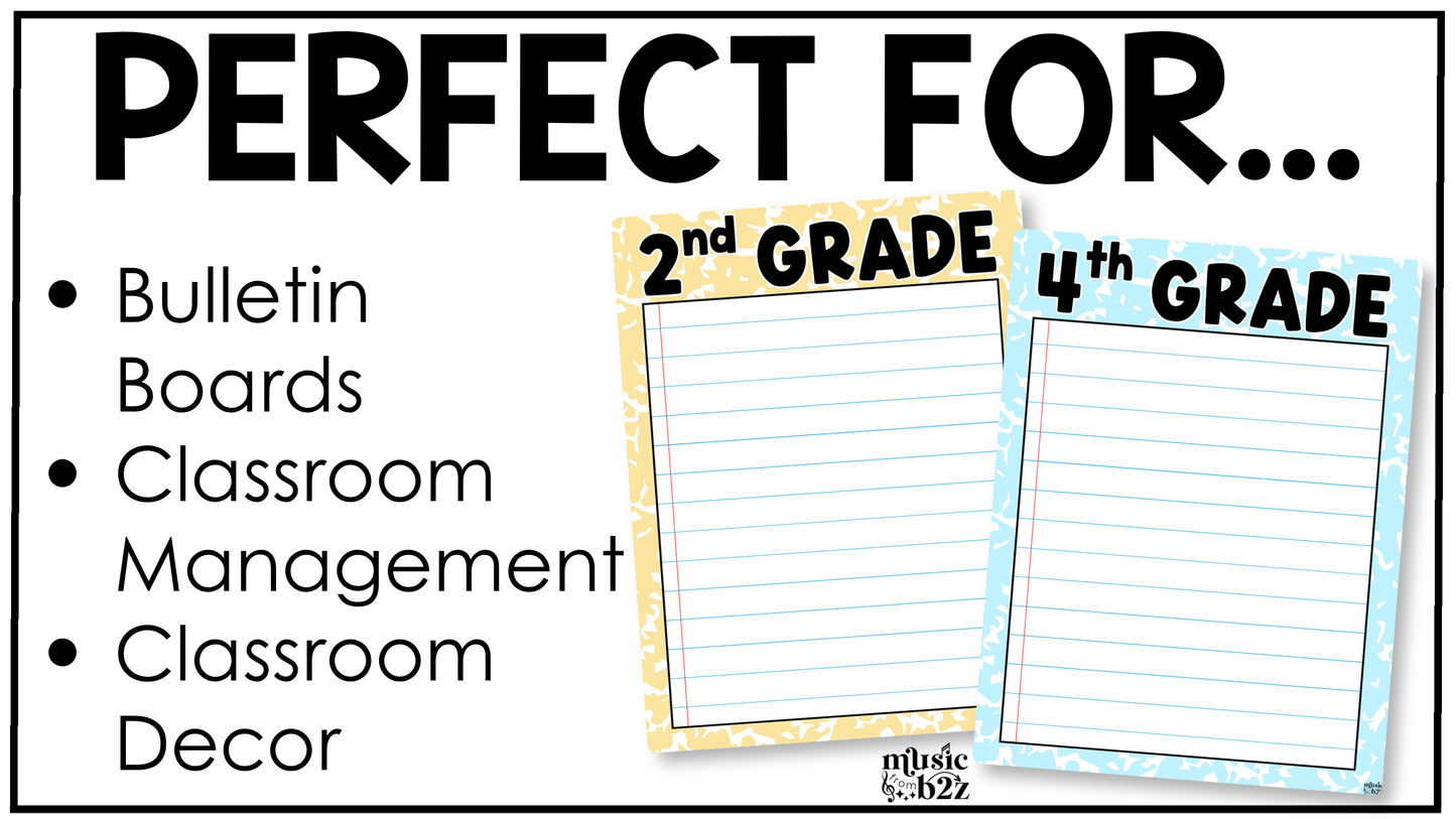 Pastel Composition Week in Focus Wall I Can Posters Elementary Music Classroom Decor