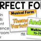 Bright Music Tempo & Form Posters Elementary Music Classroom Decor Editable