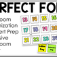 Bright Calendar Kit Editable Elementary Music Classroom Decor Calendar Pieces