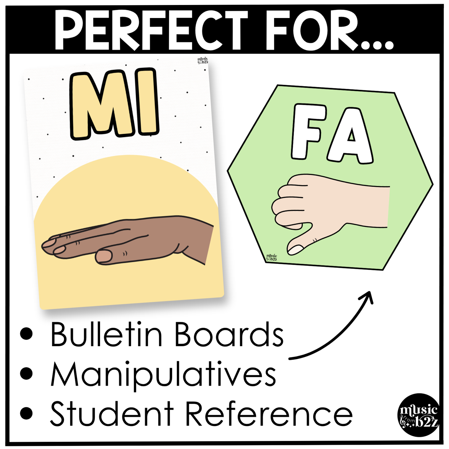 Pastel Solfege Hand Signs Posters Curwen Elementary Music Classroom Decor