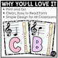 Pastel Composition Recorder Fingering Charts & Rules Posters Music Classroom Decor