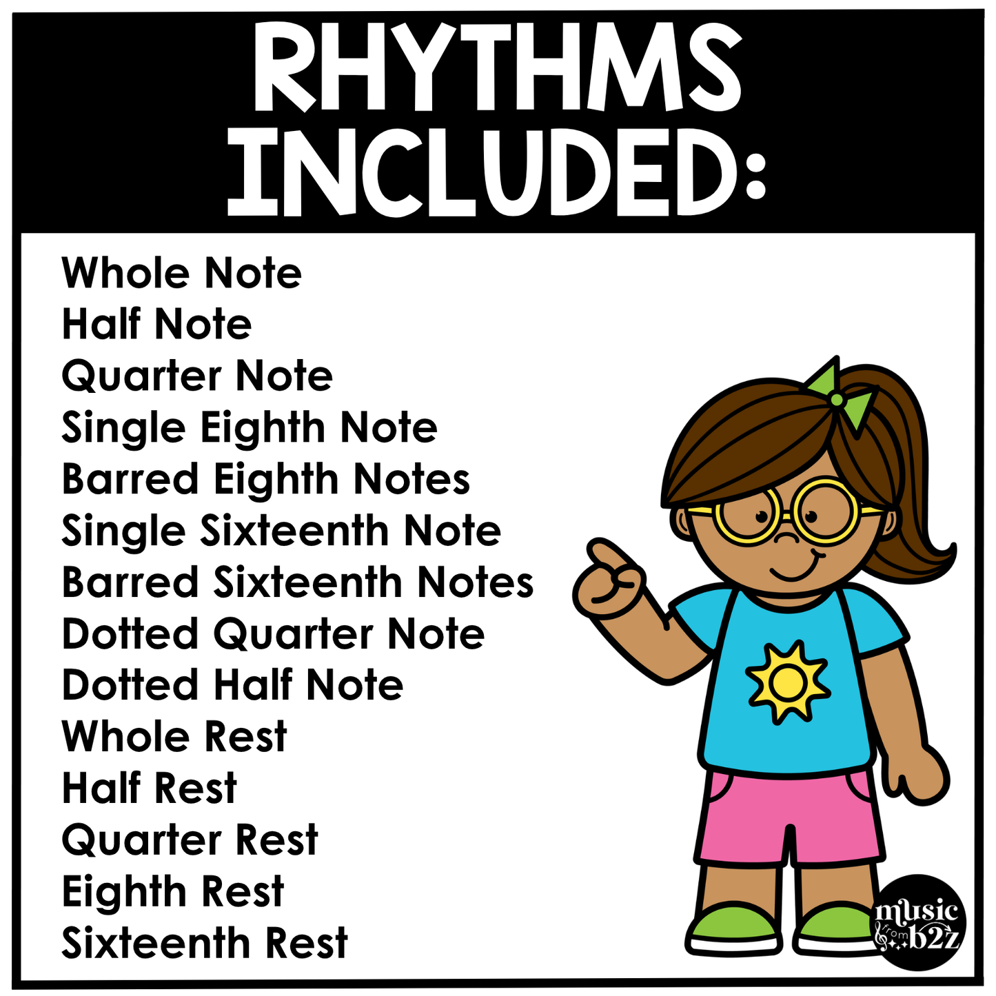 Neutral Note Value Posters Rhythm Durations Elementary Music Classroom Decor