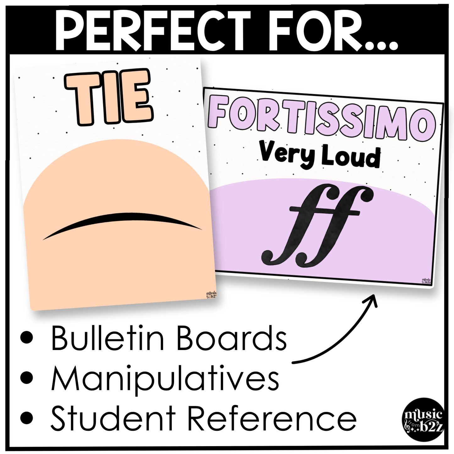 Pastel Music Symbols & Dynamics Posters Elementary Music Classroom Decor