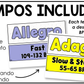 Bright Music Tempo & Form Posters Elementary Music Classroom Decor Editable