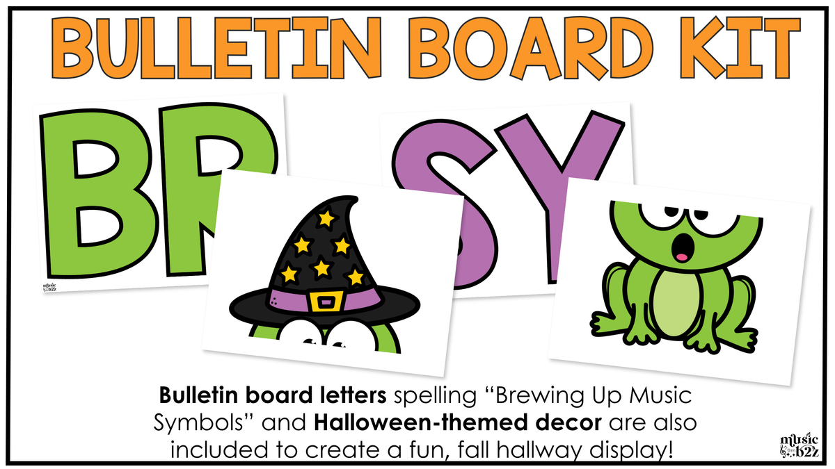 Halloween Music Craft Music Bulletin Board Elementary Music Dynamics Sub Plans