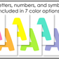 Bright Bulletin Board Letters Numbers Symbols Elementary Music Classroom Decor