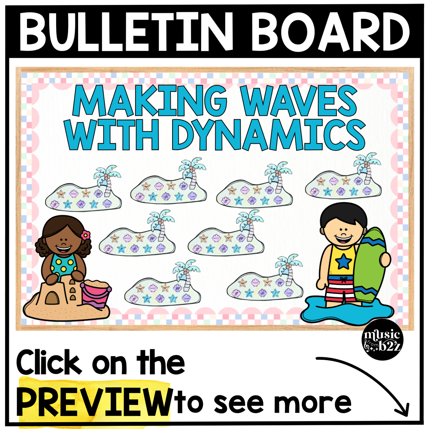 Summer Music Craft Music Bulletin Board Summer Music Sub Plans Dynamics