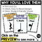 Bright Composition Note Value Posters Rhythm Durations Elementary Music Classroom Decor