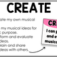 Bright National Music Standards Posters Elementary Music Classroom Decor