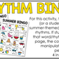 Summer Music Centers BUNDLE Rhythm Worksheets Summer Music Games