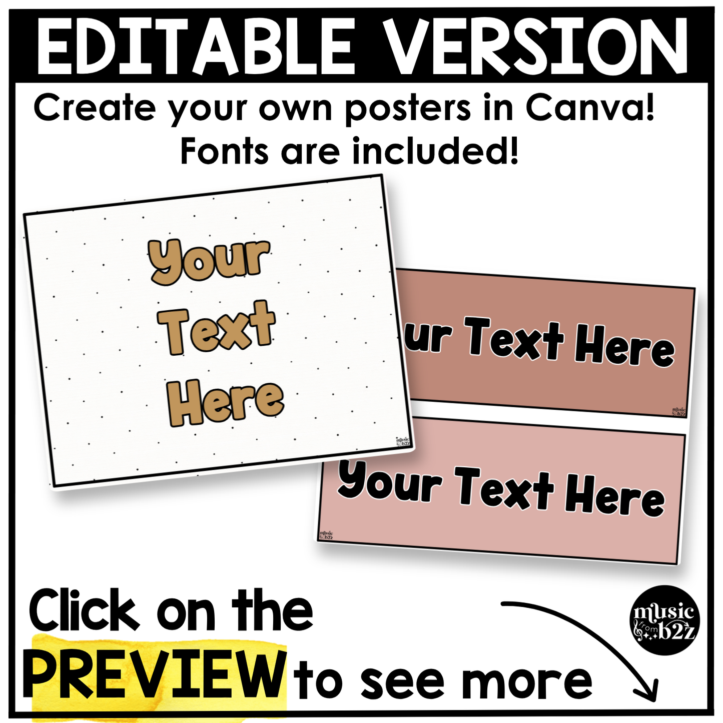 Neutral Music Rules & Expectations Posters Elementary Music Classroom Decor