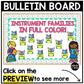 Back to School Music Craft Music Bulletin Board Instrument Families Orchestra