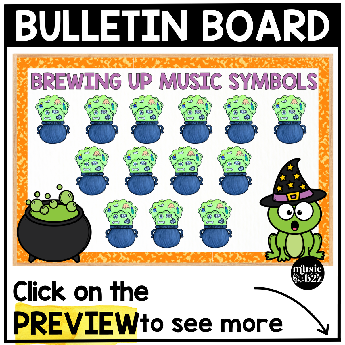 Halloween Music Craft Music Bulletin Board Elementary Music Dynamics Sub Plans
