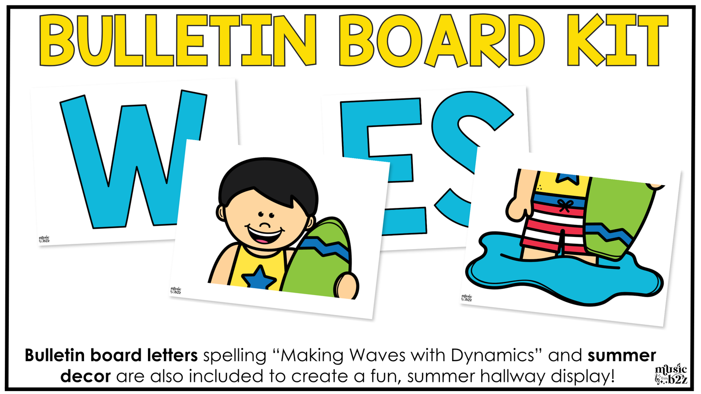 Summer Music Craft Music Bulletin Board Summer Music Sub Plans Dynamics
