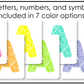 Bright Composition Bulletin Board Letters Numbers Symbols Elementary Music Classroom Decor