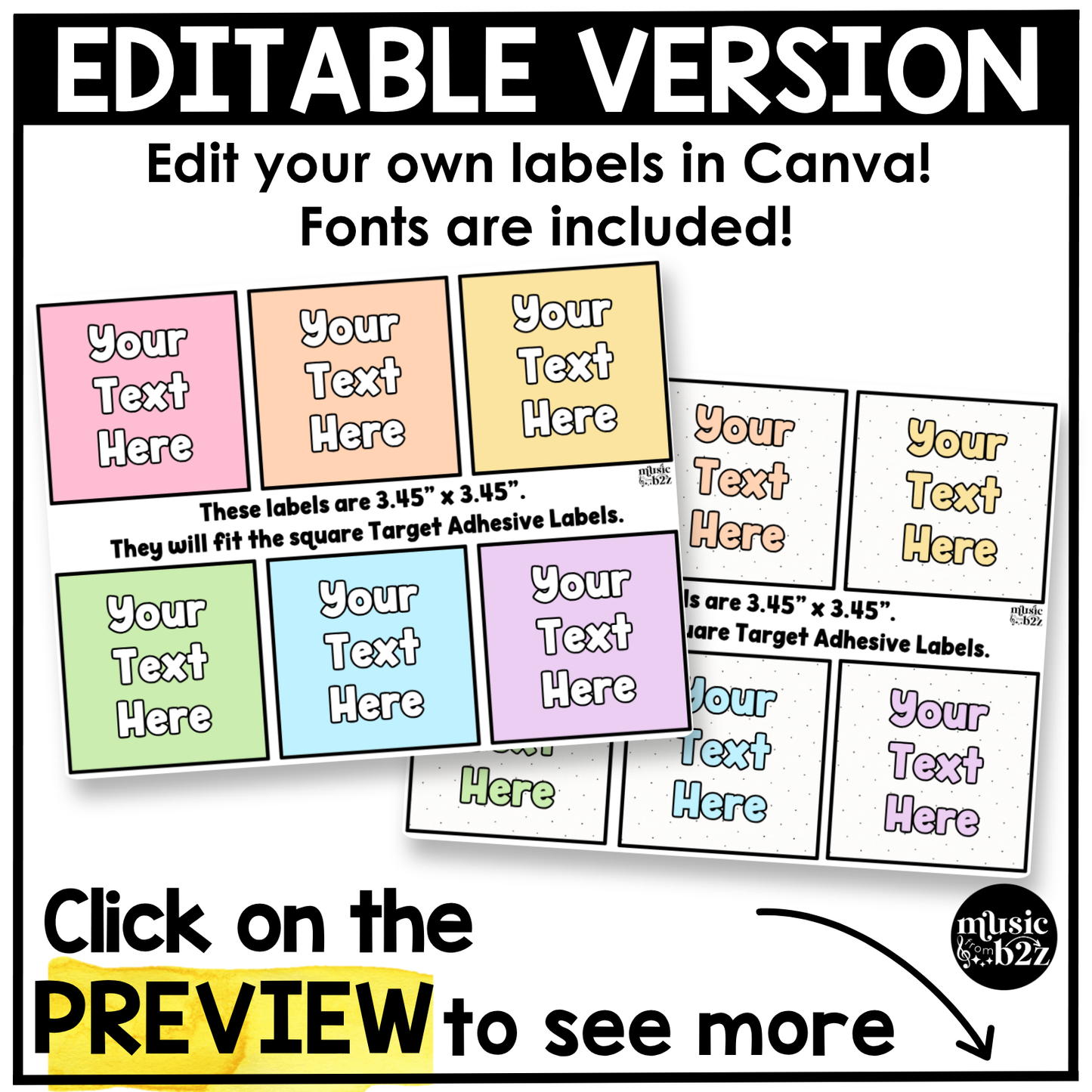 Pastel Classroom Instrument Labels Elementary Music Classroom Decor Organization