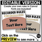 Neutral Recorder Fingering Charts & Rules Posters Music Classroom Decor