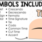 Pastel Music Symbols & Dynamics Posters Elementary Music Classroom Decor