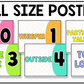 Bright Voice Level Volume Chart Posters Elementary Music Classroom Decor
