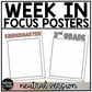 Neutral Week in Focus Wall I Can Posters Elementary Music Classroom Decor