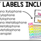 Bright Composition Orff Instrument Labels Elementary Music Classroom Decor Music Posters