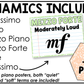 Pastel Composition Music Symbols & Dynamics Posters Elementary Music Classroom Decor