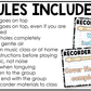 Pastel Composition Recorder Fingering Charts & Rules Posters Music Classroom Decor
