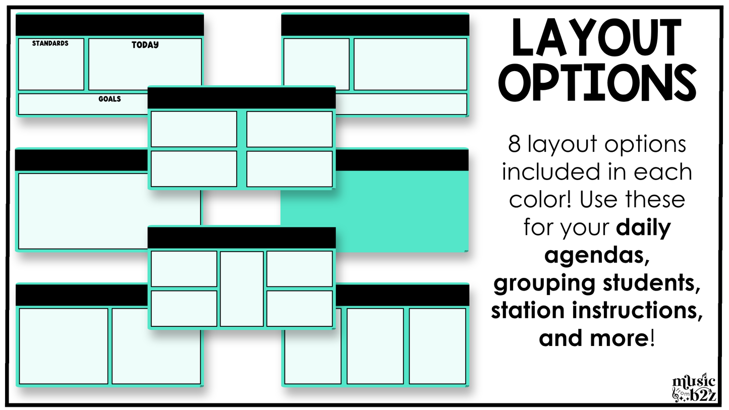 Bright Daily Agenda Slides Google Slides Elementary Music Lesson Plan Template