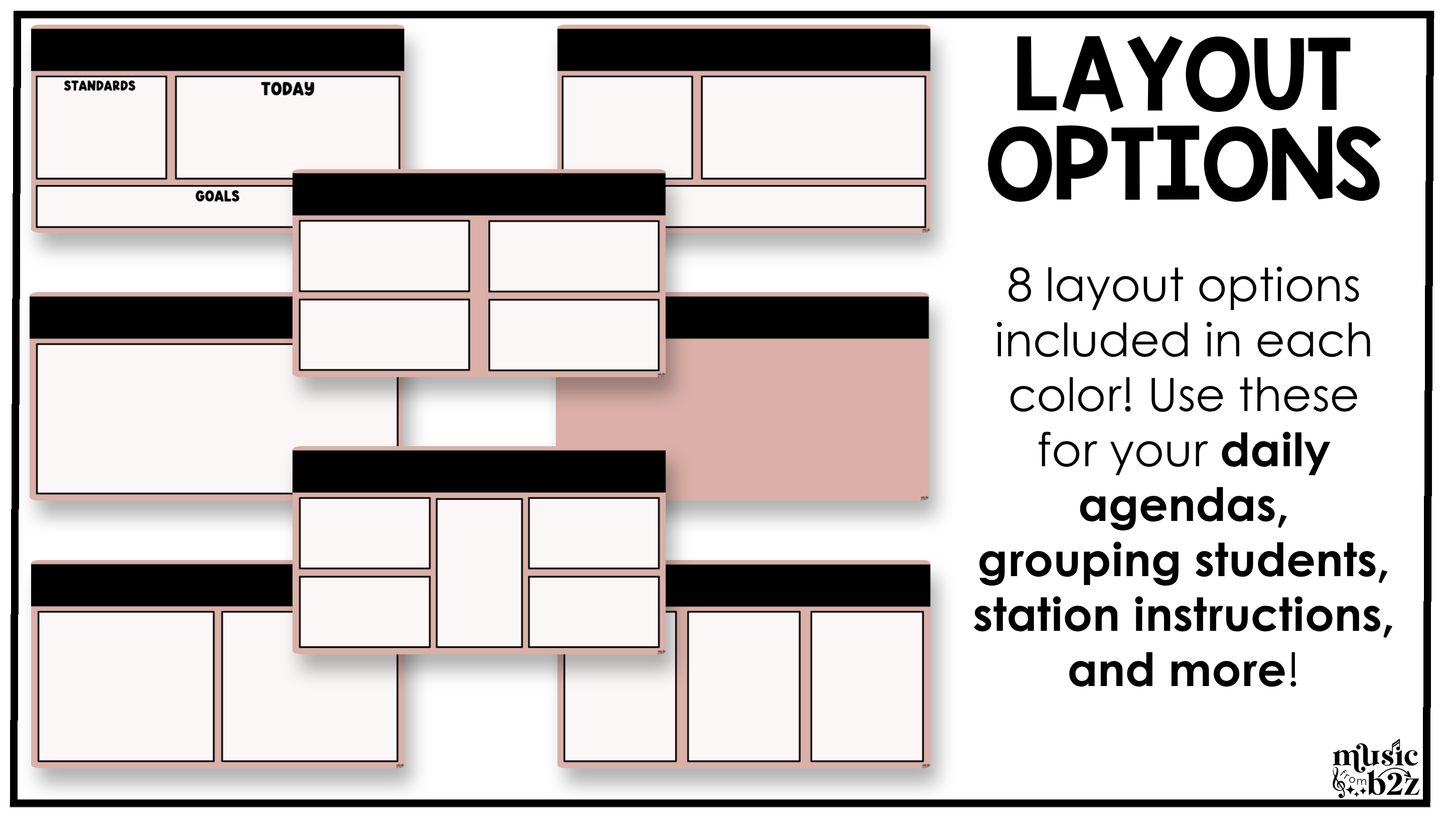 Neutral Daily Agenda Slides Google Slides Elementary Music Lesson Plan Template