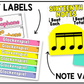 Bright Music Classroom Decor BUNDLE Music Posters Bulletin Board
