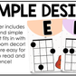 Pastel Ukulele Chord Charts Posters Elementary Music Classroom Decor