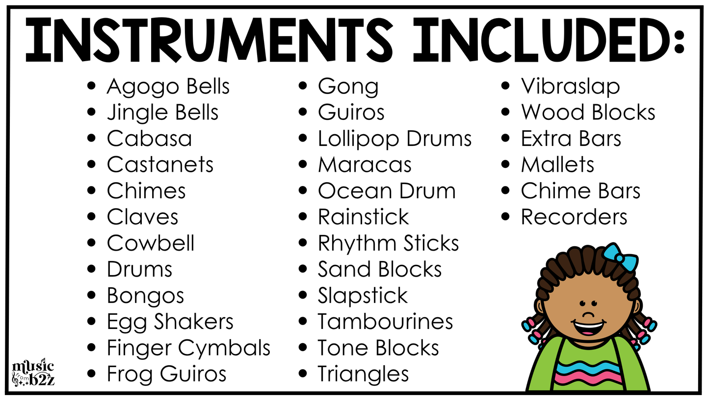 Bright Composition Notebook Classroom Instrument Labels Music Classroom Decor
