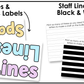 Pastel Treble Clef Bulletin Board Music Classroom Decor Lines & Spaces