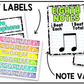 Bright Composition Music Classroom Decor BUNDLE Music Posters Bulletin Board