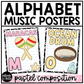 Pastel Composition Notebook Music Alphabet Posters Music Classroom Decor