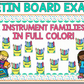 Back to School Music Craft Music Bulletin Board Instrument Families Orchestra