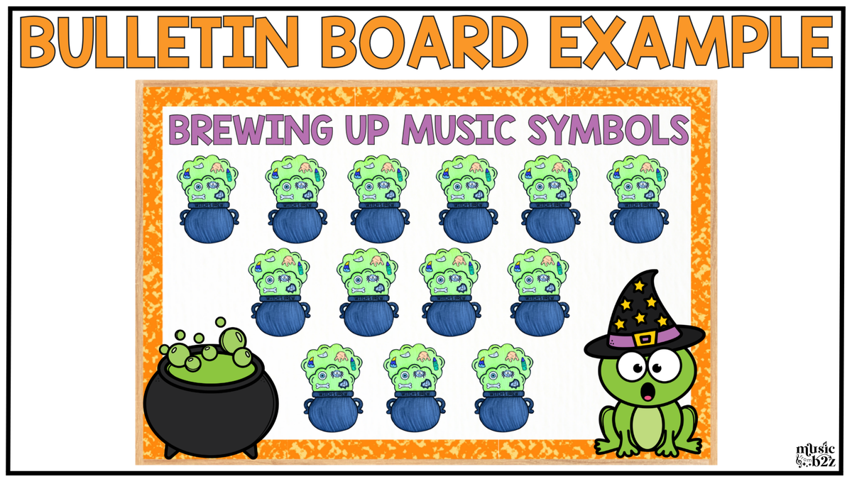 Halloween Music Craft Music Bulletin Board Elementary Music Dynamics Sub Plans