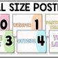 Pastel Voice Level Volume Chart Posters Elementary Music Classroom Decor