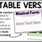 Pastel Music Tempo & Form Posters Elementary Music Classroom Decor Editable