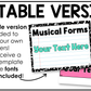 Bright Composition Music Tempo & Form Posters Elementary Music Classroom Decor Editable