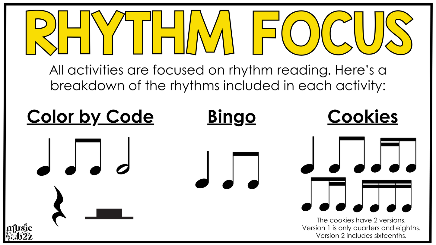 Summer Music Centers BUNDLE Rhythm Worksheets Summer Music Games