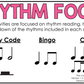 Spring Music Centers BUNDLE Rhythm Worksheets Spring Music Games