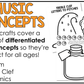 Halloween Music Craft BUNDLE Halloween Music Bulletin Board Rhythm Treble Clef