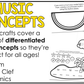 Summer Music Craft BUNDLE Summer Music Bulletin Board Music Sub Plan